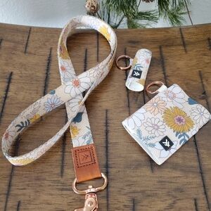 Thread Wallets Trifecta Bundle - Daisy Haze (Lanyard, Wallet, Chapstick Holder)